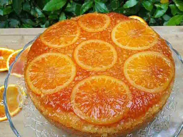 torta all'arancia rovesciata