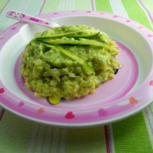 Condimento di zucchine e robiola per pastina (bambini 1-3anni)