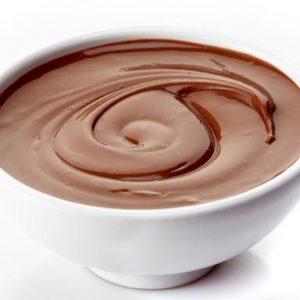 bowl of chocolate cream