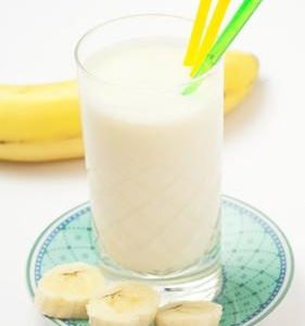 Banana milkshake  -  Frullato di banana