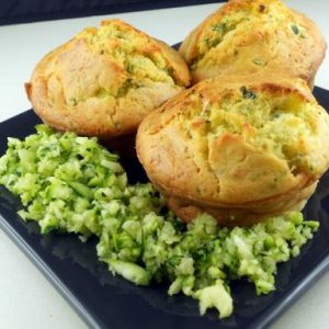 Muffin salati con zucchine