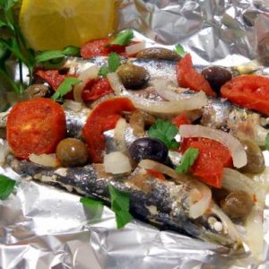 Sardine al cartoccio