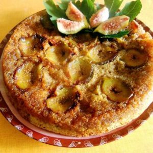 Torta rovesciata di fichi